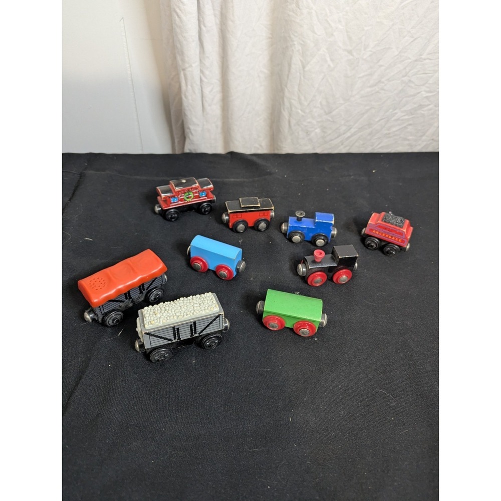 9 lot Thomas and friends wooden railway train giggling troublesome truck mikes t
